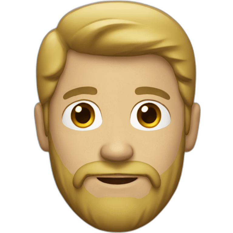 dark blonde man with beard emoji