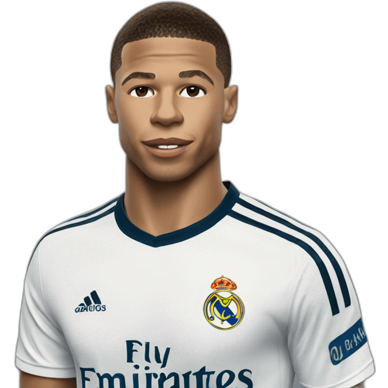 Kilian mbappe in Real Madrid emoji