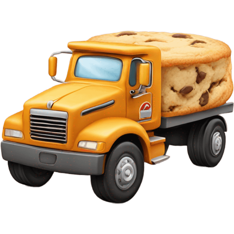 cookie heart with semi truck emoji