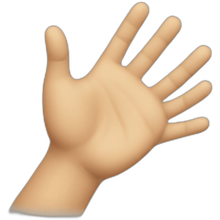 two hands high five from the side emoji