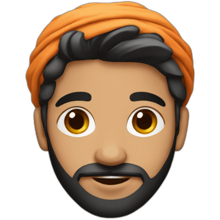 a arabic guy with a kalash emoji