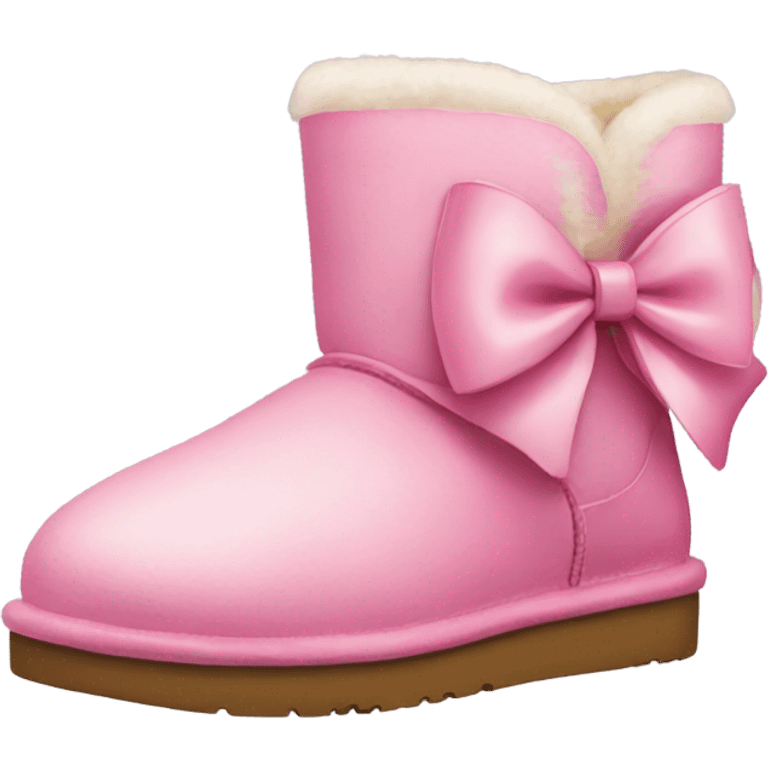 Ugg boots with pink bow emoji