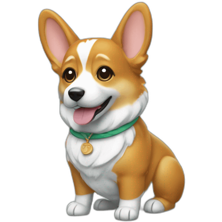 statue of liberty corgi emoji