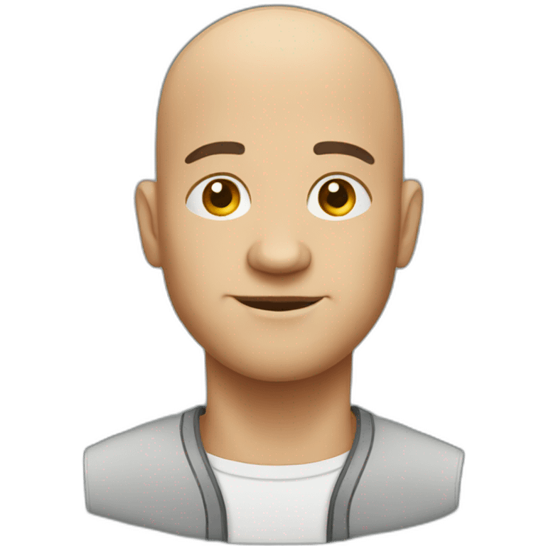  bald man emoji