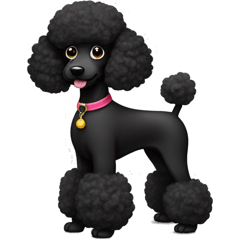 Black show poodle emoji