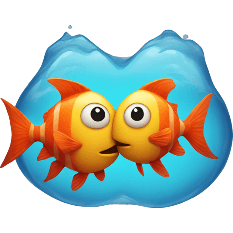 two fish kissing emoji