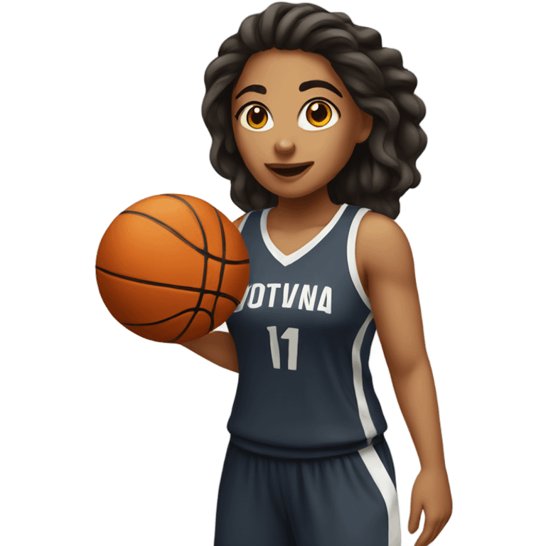 latina playing basketball  emoji