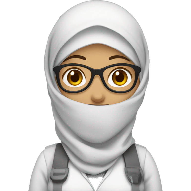 Civil engineer woman with hijab emoji