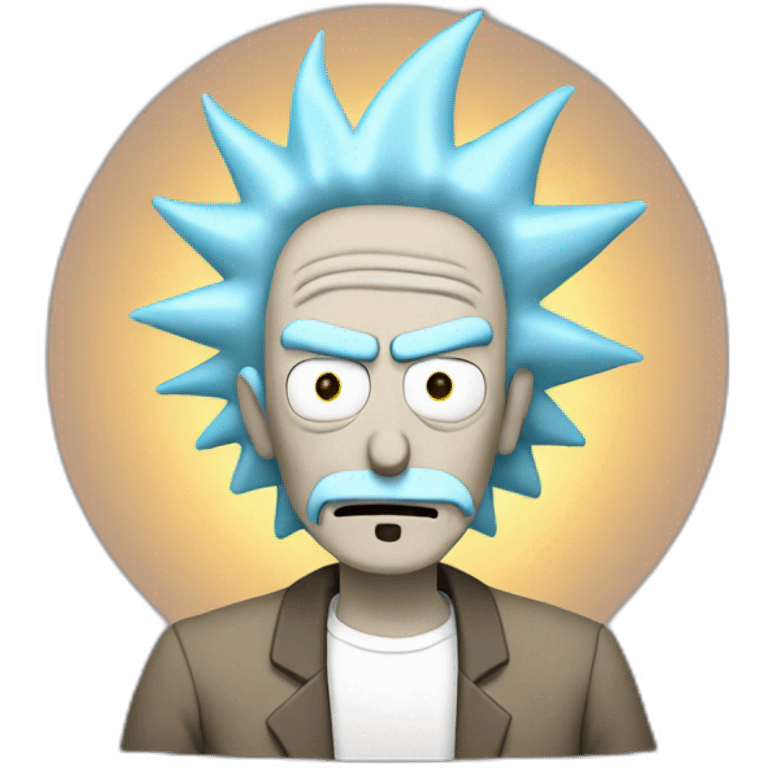 rick sanchez with spatial portal emoji