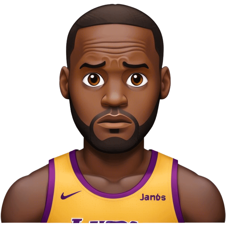 Lebron confused  emoji