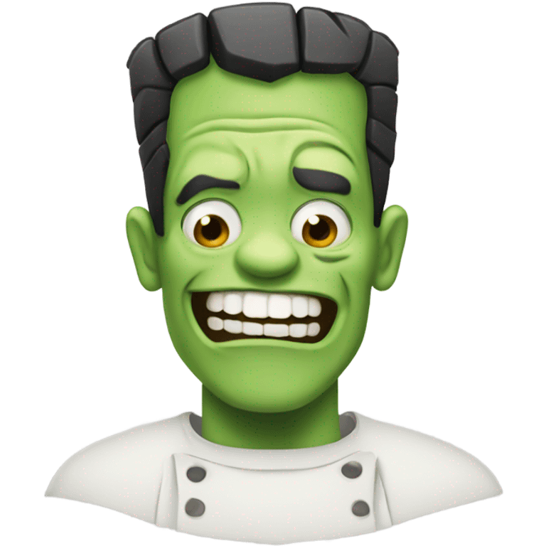 Frankenstein laughing emoji