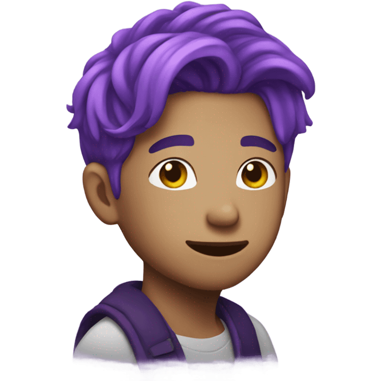  Namjoon with purple hair emoji