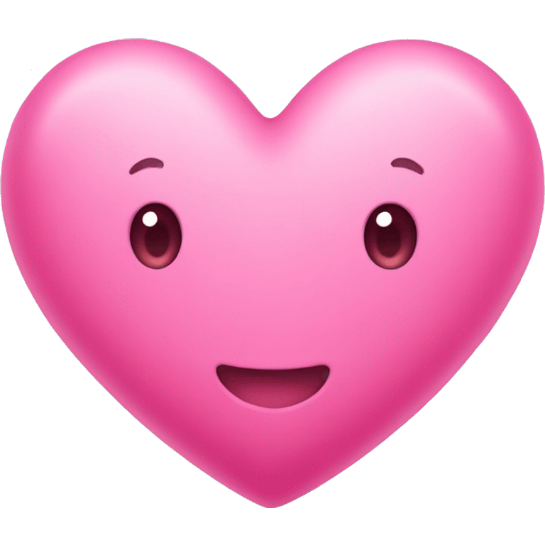 Cute pink heart emoji