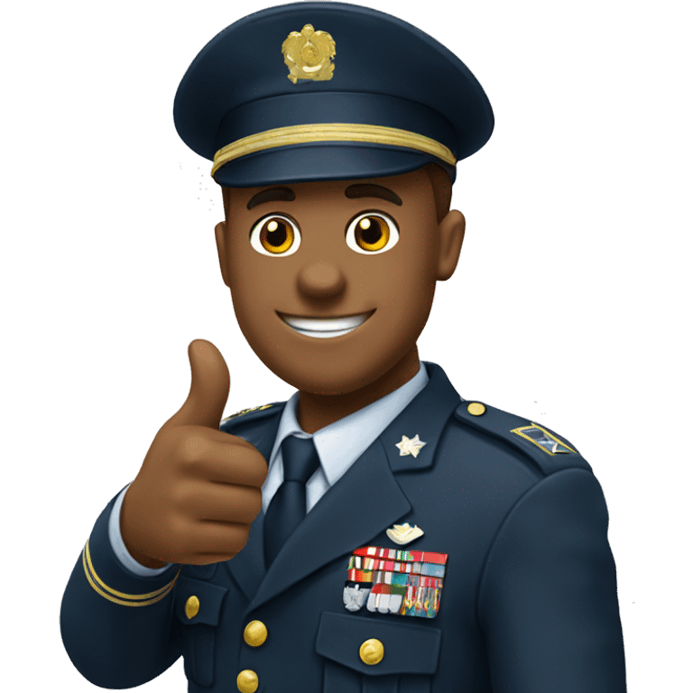 Military thumbs up emoji