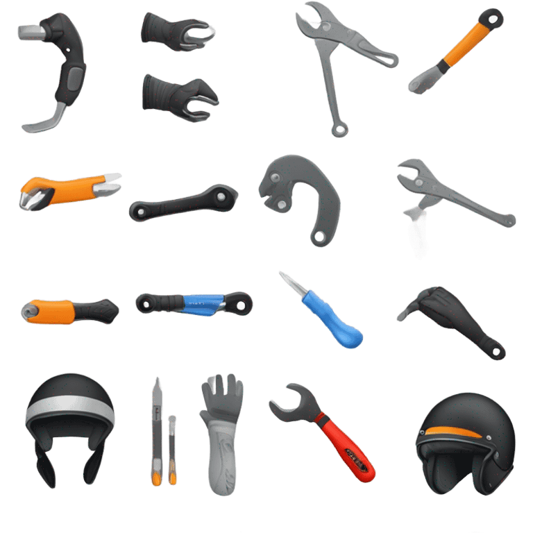 Women’s motorbike tools emoji