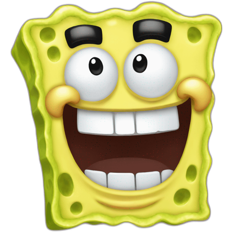 Spongebob laughing emoji