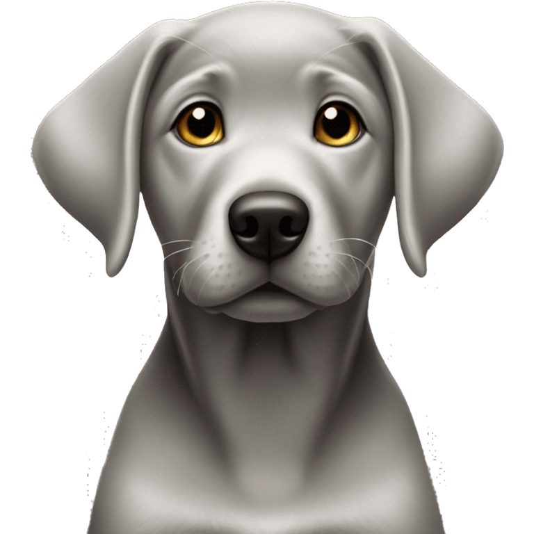 Silver lab puppy emoji