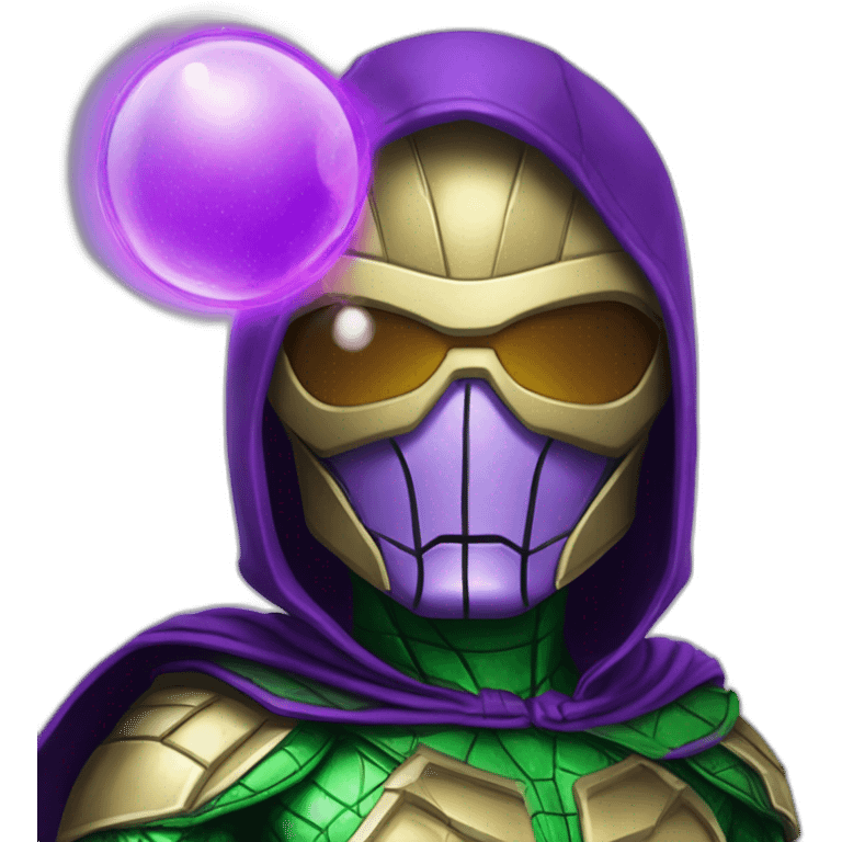  mysterio with electric bubble emoji