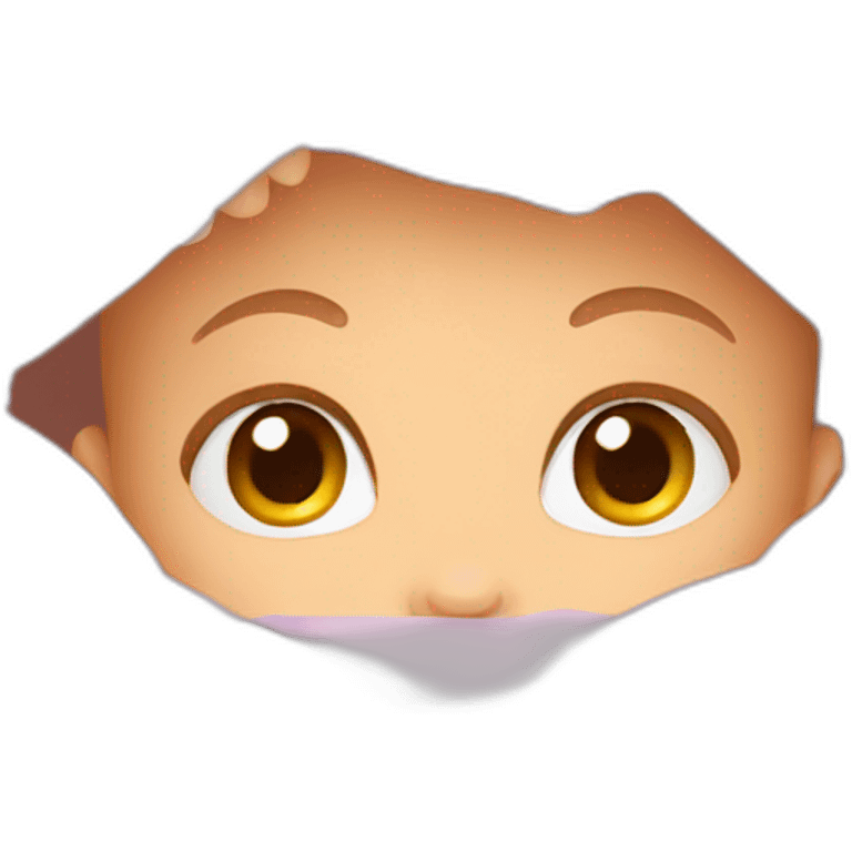 baby peeking a boo emoji