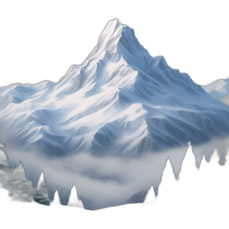 snowy montain emoji