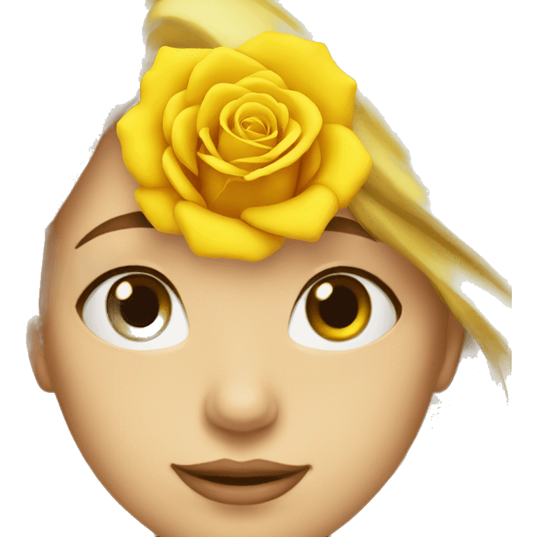 yellow rose emoji