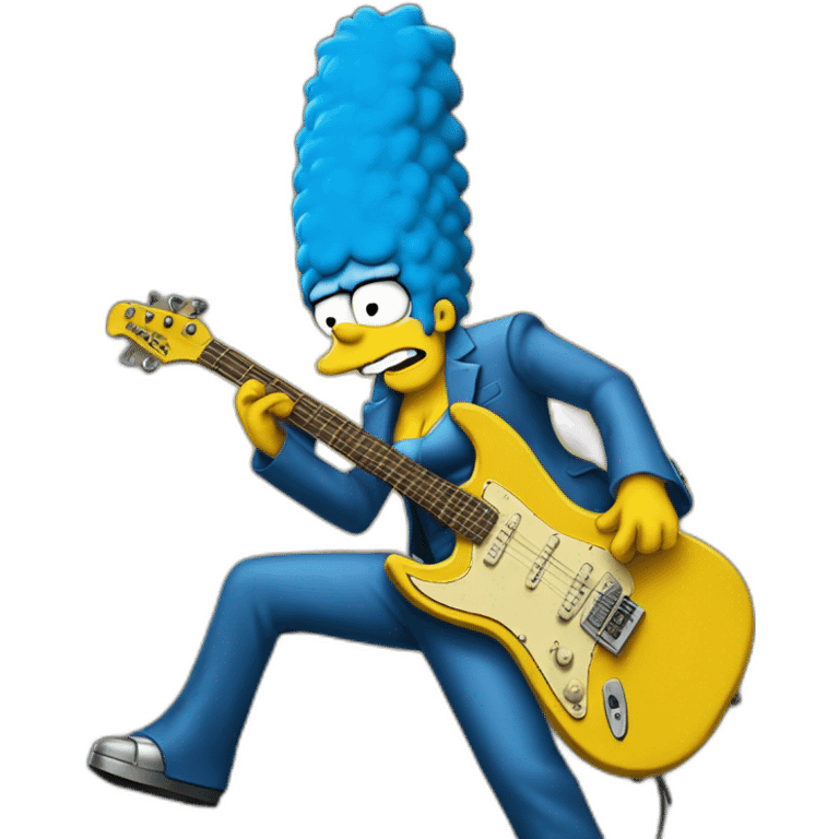 marge simpson metal singer emoji