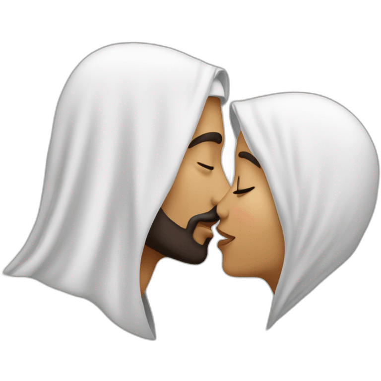 muslim kissing emoji