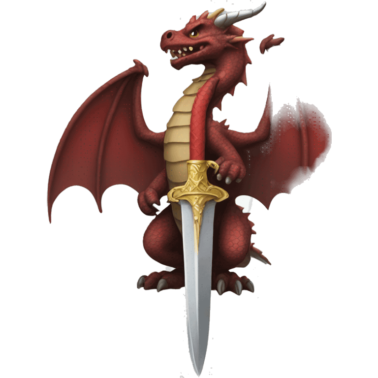 dragon with a dagger emoji