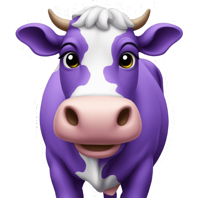 Purple cow emoji