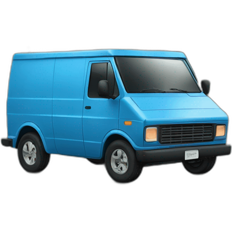 Delivery van amazon blue emoji