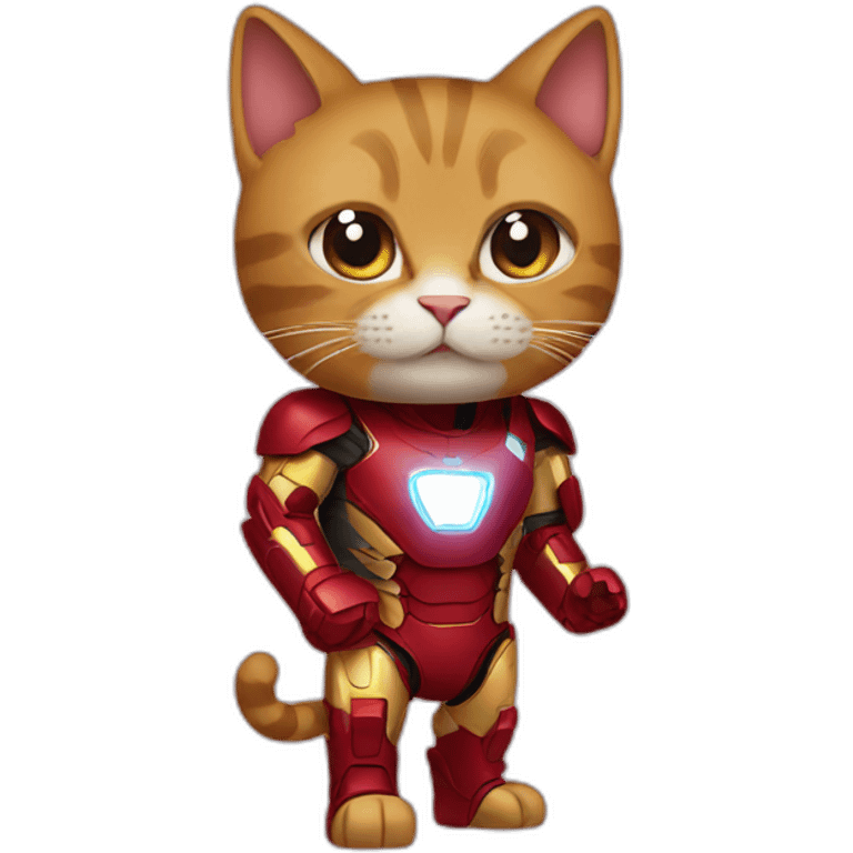 cat in a ironman costume emoji