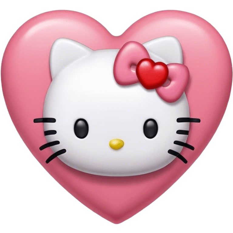 Hello kitty heart  emoji