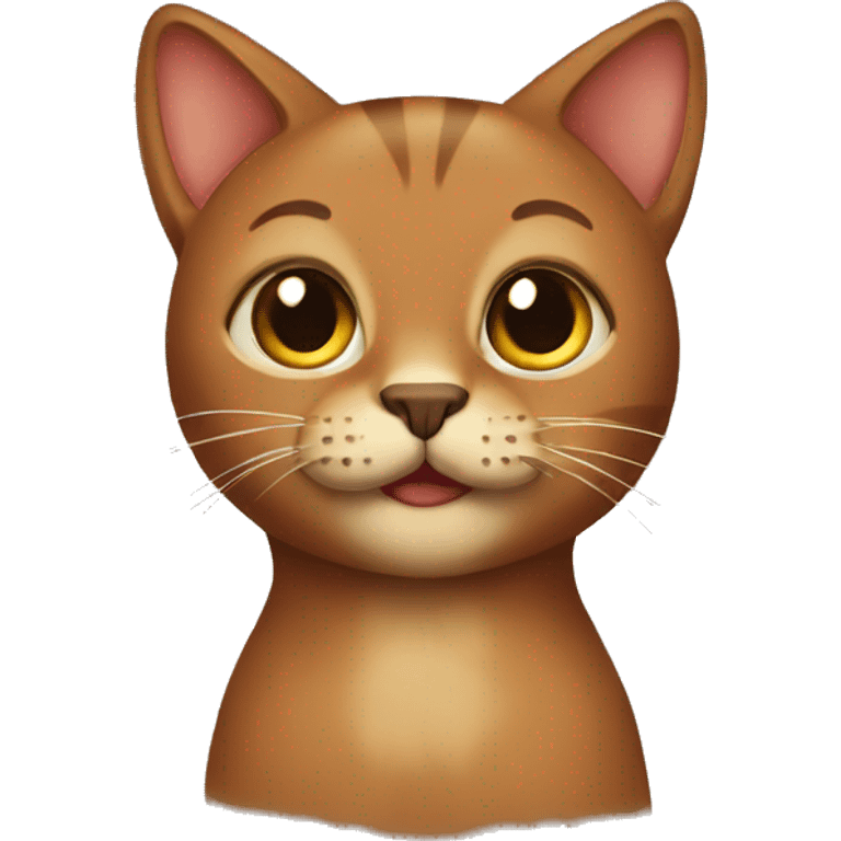 Brown cat emoji