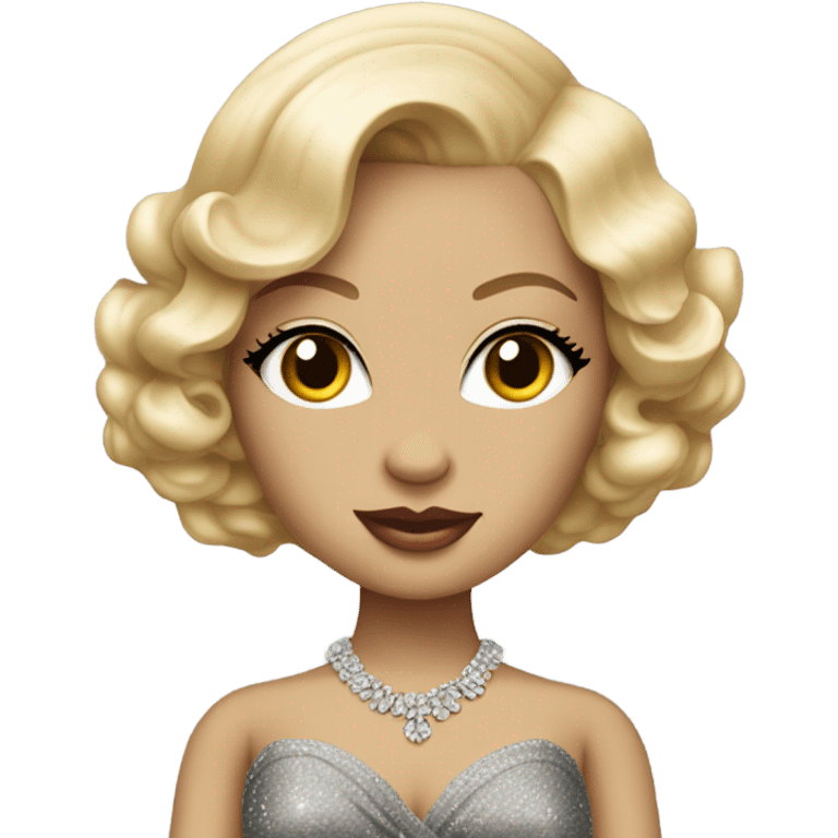 1930's blonde Barbie glamorous Hollywood actress  emoji