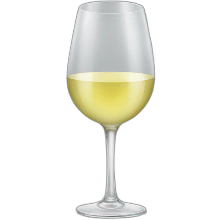 Glass of white wine emoji