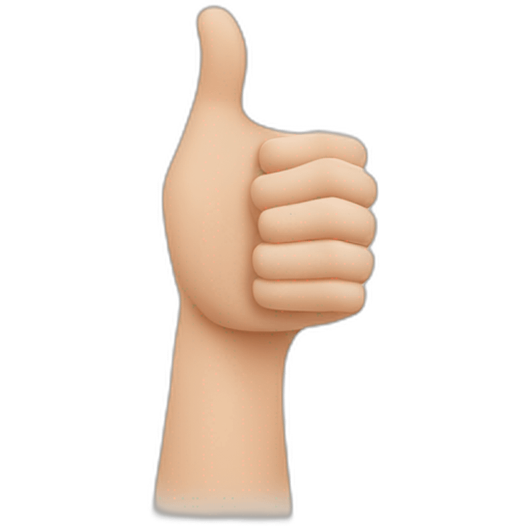 Thumb up with splint emoji