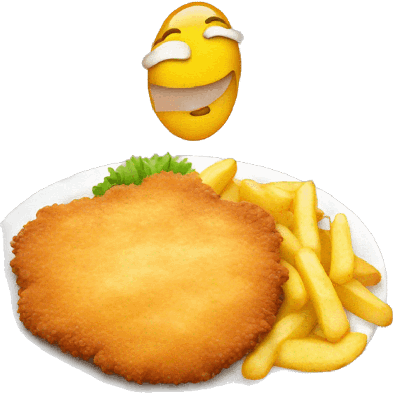 schnitzel mit pommes emoji