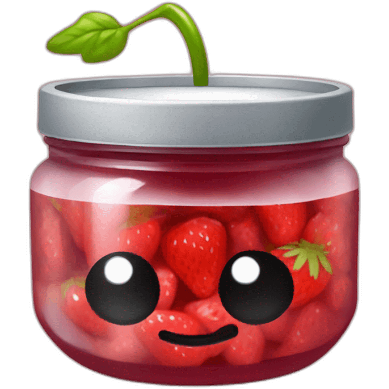 pot de confiture de fraise emoji