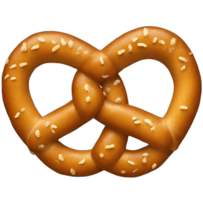 chrome surfaced pretzel emoji