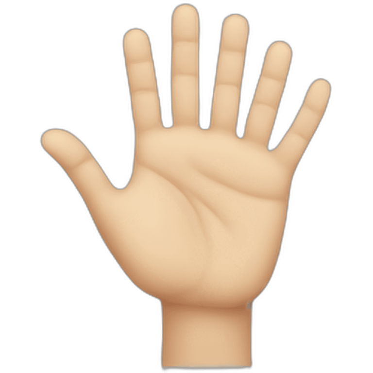 a hand with six fingers emoji