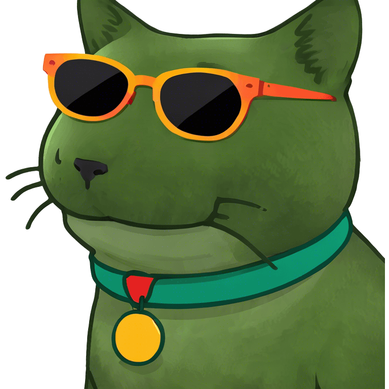 Cat with sunglasses emoji