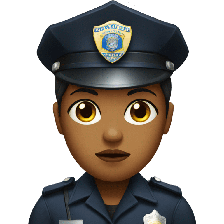 Sad police women emoji