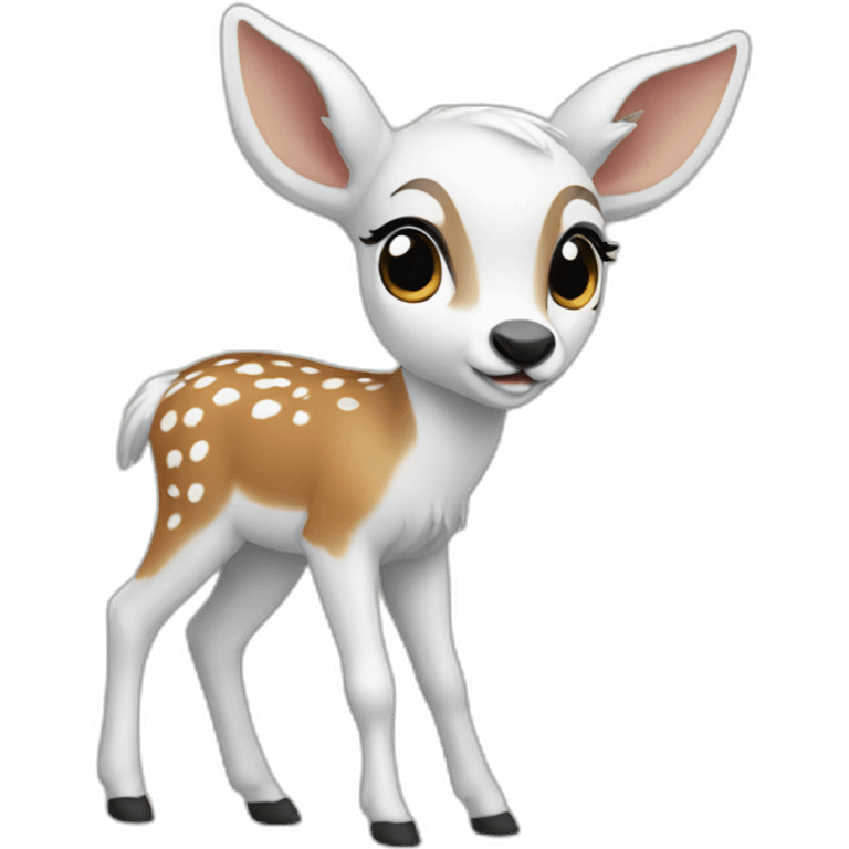 white bambi emoji