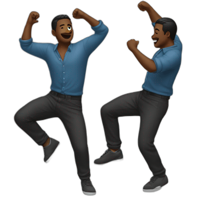 Men dancing emoji