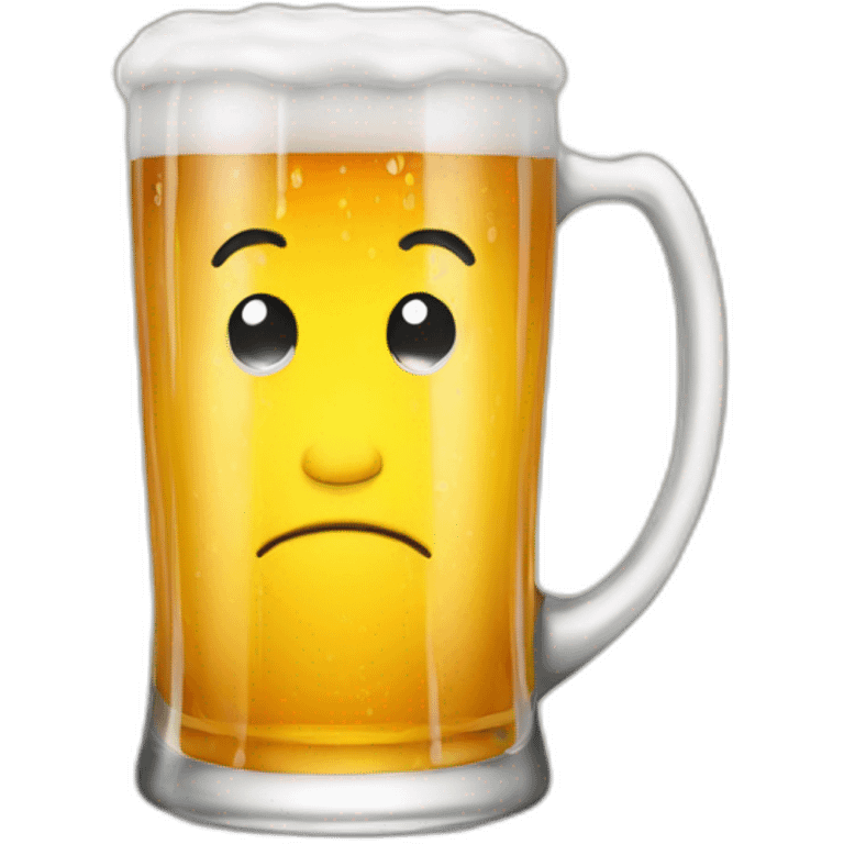 emoji isolated beer mug emoji