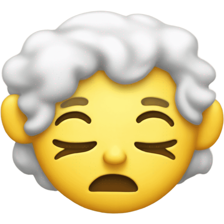 Sleepy yellow face emoji emoji