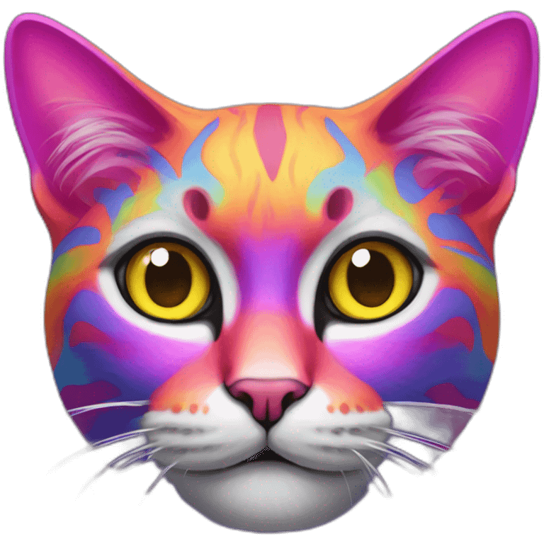 psychedelic cat emoji