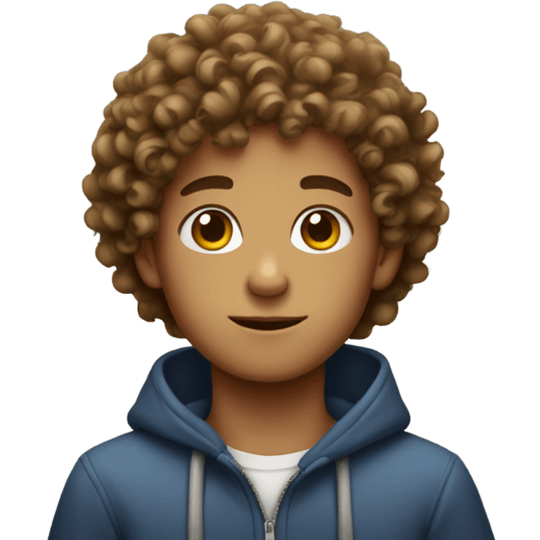 curly haired boy  emoji