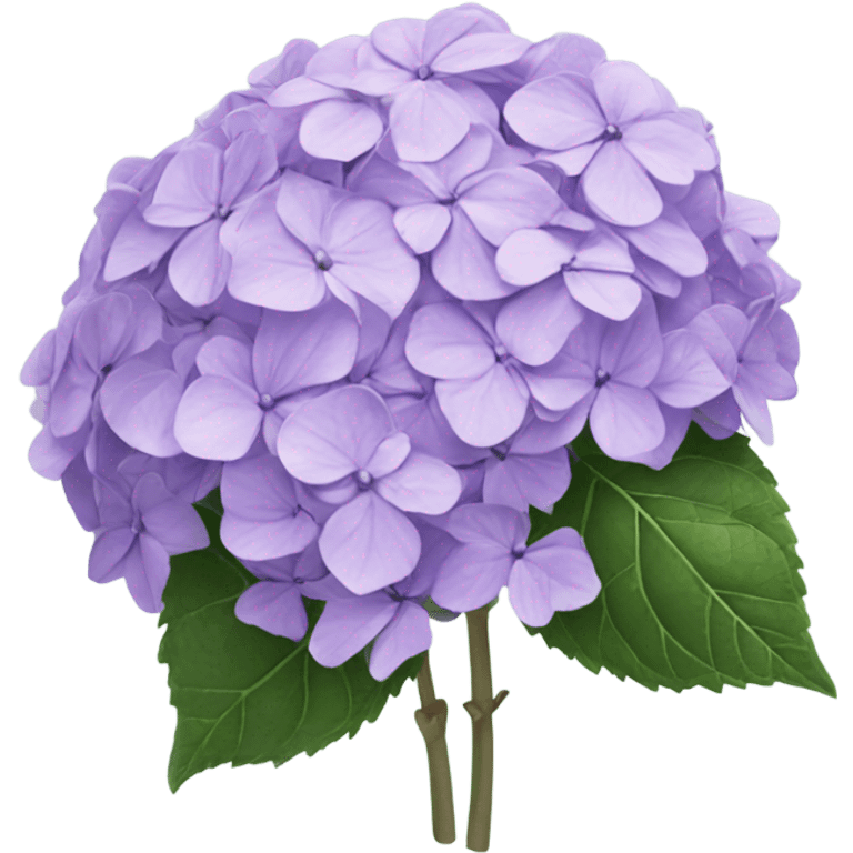 Pastel purple hydrangea  emoji