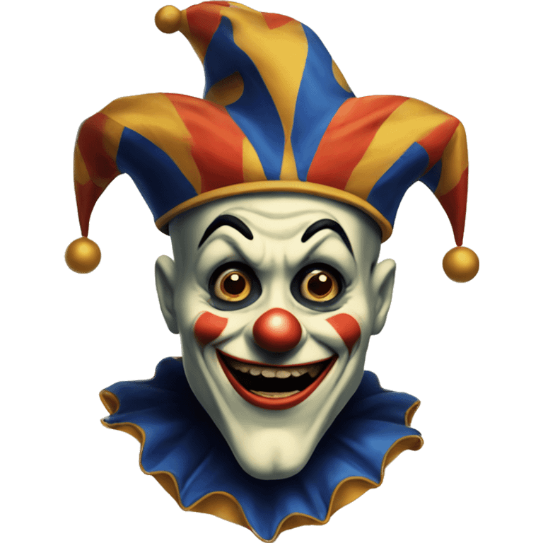 vintage scary jester  emoji